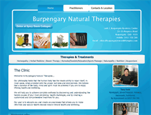 Tablet Screenshot of burpengarynaturaltherapies.com